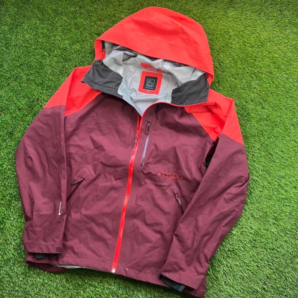 Flylow Vixen 2.1 women's waterproof technical ski shell XL Maroon Orange